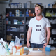 Biohacker Josiah Zayner in his Bay Area garage lab. Image: Josiah Zayner
